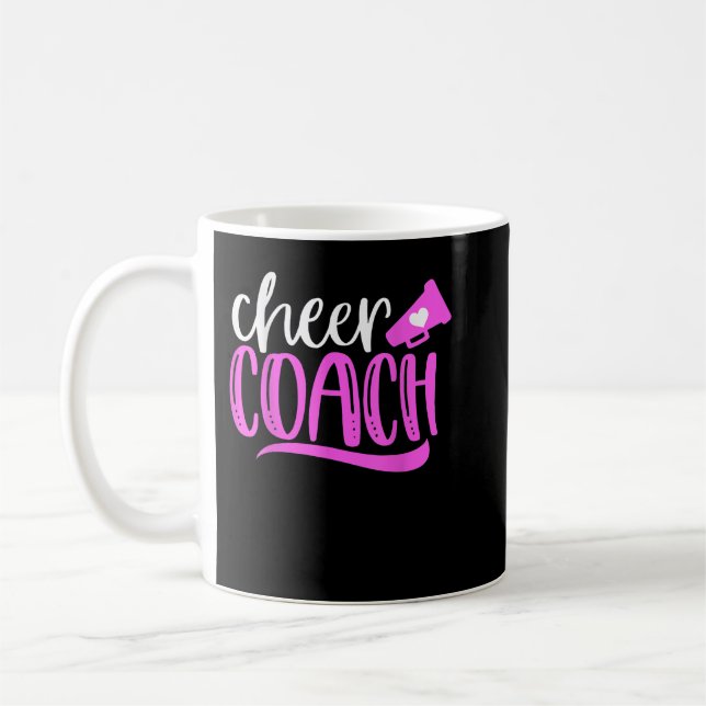 Cute Cheerlead Gift, Blue Cheer Moves Cheerleadi Kaffemugg (Vänster)