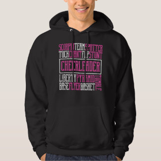 Cute Cheerledare Älskare Cheer Bows Moves Hoodie