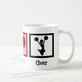 Cute Cheerledare Peace Kärlek Kaffemugg