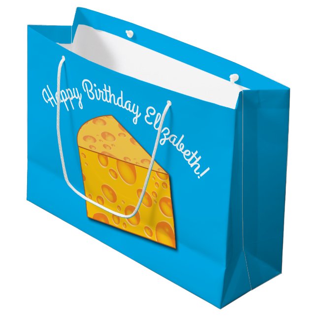 Cute Cheese Wedge Kids 1st Birthday Party (Framsidan Vinklad)