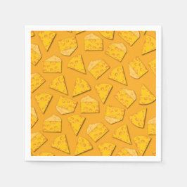 Cute Cheese Wedge Kids 1st Birthday Party Pappersservett