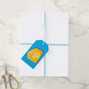 Cute Cheese Wedge Kids 1st Birthday Party Presentetikett