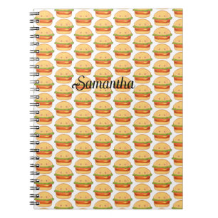 Cute Cheeseburger Anteckningsbok