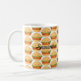 Cute Cheeseburger Kaffemugg
