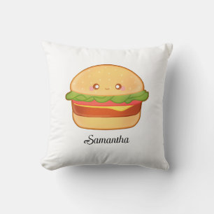 Cute Cheeseburger Kudde