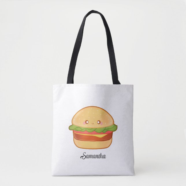 Cute Cheeseburger Tygkasse (Framsida)