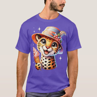 Cute cheetah leopard glass sommarvibes t shirt