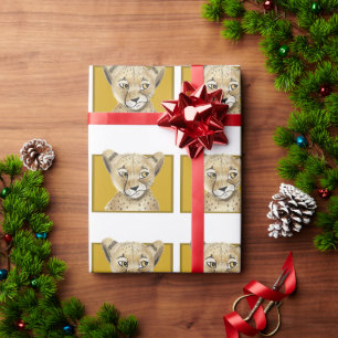 Cute Cheetah Wrapping Papper - Safari Gift Wrap Presentpapper