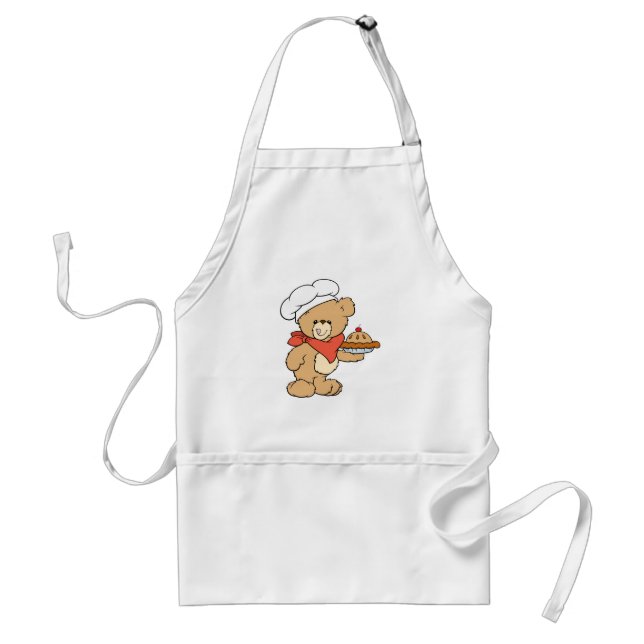 Cute Chef Baker Bear Förkläde (Framsidan)