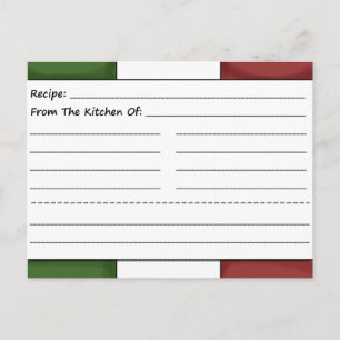 Cute Chef Blank Recification Cards Vykort