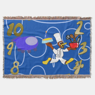 Cute Chef Ducky Kazoo Blue Circles Filt