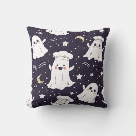 Cute Chef Ghost Kudde