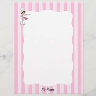 Cute Chef-mottagarsidor för Binder