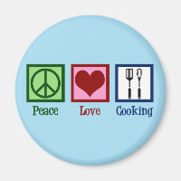 Cute Chef Peace Kärlek Cooking Utensils