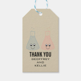 Cute Chemistry Bröllop Gift-Märkre Presentetikett