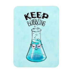 Cute Chemistry Funny Nerdy Lab-tecken Magnet