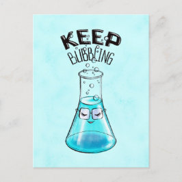 Cute Chemistry Funny Nerdy Lab-tecken Vykort