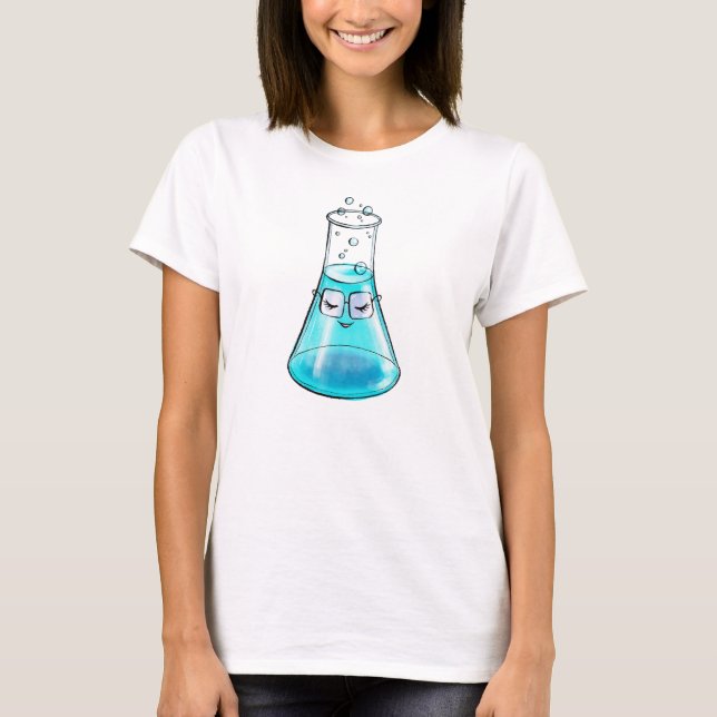 Cute Chemistry Science Lab Art T Shirt (Framsida)