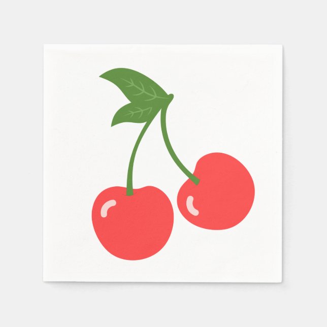 Cute Cherries Pappersservett (Framsidan)