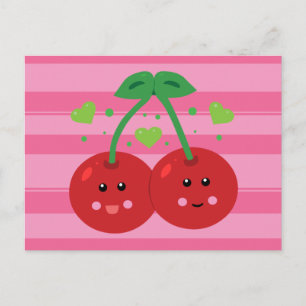 Cute Cherries Vykort