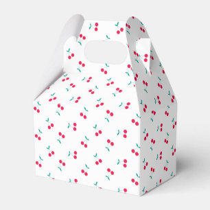 Cute Cherry Aesthetic Cherries Mönster White Presentaskar