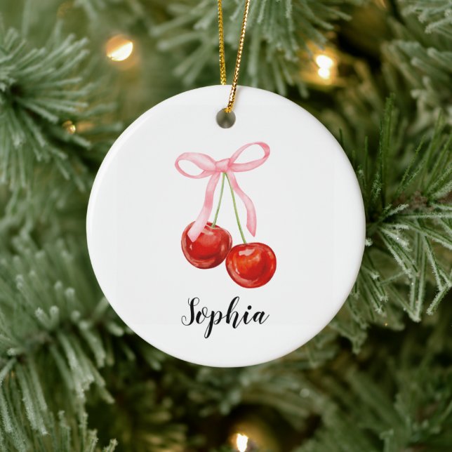 Cute Cherry Coquette  Julgransprydnad Keramik (Träd)
