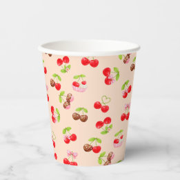 Cute Cherry Dessert Pattern Sweet Party Aesthetic