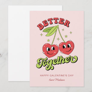 Cute Cherry Hearts Friends Better Collins Inbjudningar