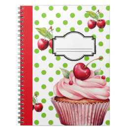 Cute Cherry Notebook Anteckningsbok