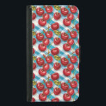 Cute Cherry och Blue Play Mönster Plånboksfodral För Samsung Galaxy S5<br><div class="desc">En vattenfärgsillustration mönster av blanka körsbär,  sadelpjäs och grönt med blå plaid-fodral.</div>