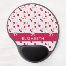 Cute Cherry Print Pattern Coquette Pink Custom