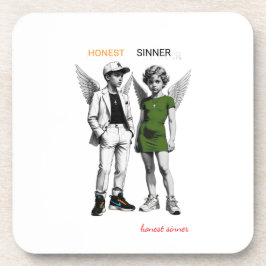 Cute Cherub Angels  Hard plastic coaster Underlägg
