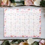 Cute Cheshire Cat Blommigt Rosa Monual Planner Anteckningsblock<br><div class="desc">Lägg till en viskös vid planeringen med vårt Anteckningsblock "Cute Cheshire Cat Blommigt Rosa Monthly Planner". Med en handdragen vattenfärgsgouache mönster visar den här fantastiska designen en en krånglig cheshire-katt inspirerad av Alice i underlandet, omgiven av lila svampar, ömtåliga blommor, hjärtan och lush-löv. Det här anteckningsblocket är ett anpassade med...</div>
