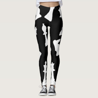 Cute chess-spelet delara leggings