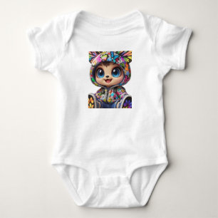 Cute Chibi Bear i Graffiti Butterfly Hoodie - Kaw T Shirt