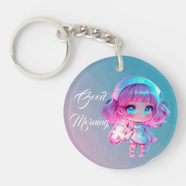 Cute Chibi Dancing 3 Keychain (Framsidan)