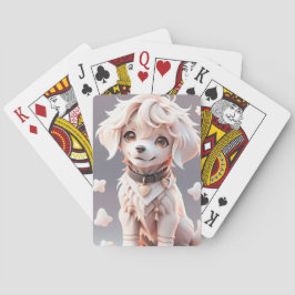 Cute Chibi Golden Retriever Puppy Casinokort