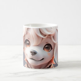 Cute Chibi Golden Retriever Puppy Kaffemugg