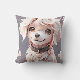 Cute Chibi Golden Retriever Puppy Kudde