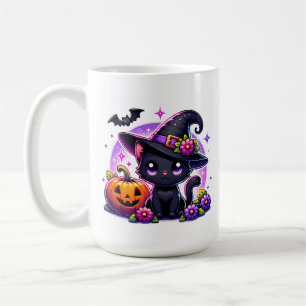 Cute Chibi Happy halloween Pumpkin Personlig Kaffemugg