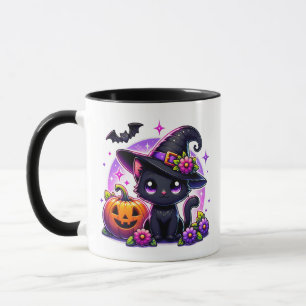 Cute Chibi Happy halloween Pumpkin Personlig Mugg