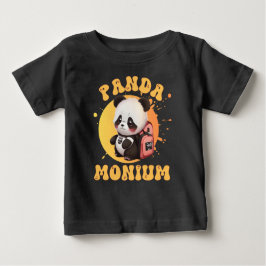 Cute Chibi Kawaii Panda Namn School Year on Back T Shirt