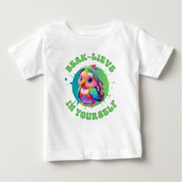 Cute Chibi Kawaii Parrot Namn School Year on Back T Shirt