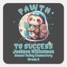 Cute Chibi Kawaii Sloth Namn School Klass