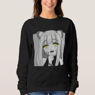 Cute Chibi Neko Girl with Smug Smile T Shirt