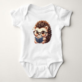 Cute Chibi Reading Hedgehog T Shirt