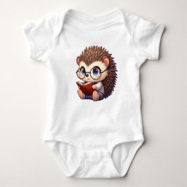 Cute Chibi Reading Hedgehog T Shirt