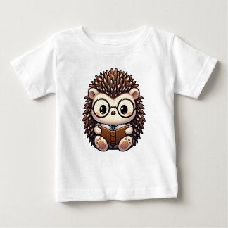 Cute Chibi Reading Hedgehog T Shirt