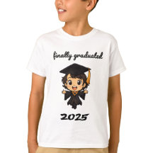 Cute Chibi Studenten 2025 T-Shirt - slutligen Grad