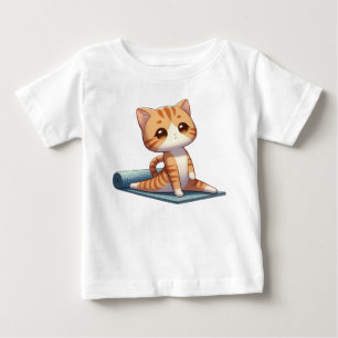 Cute Chibi Yoga Cat T Shirt